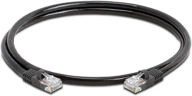 Alt view image 2 of 7 - Cmple - [20 PACK] 3 Feet Cat 5 Ethernet Patch Cable , 1 Gbps LAN Network Cord, Black Cat5e Wire, RJ-45 Connectors, 350 MHz UTP Computer Internet Cable