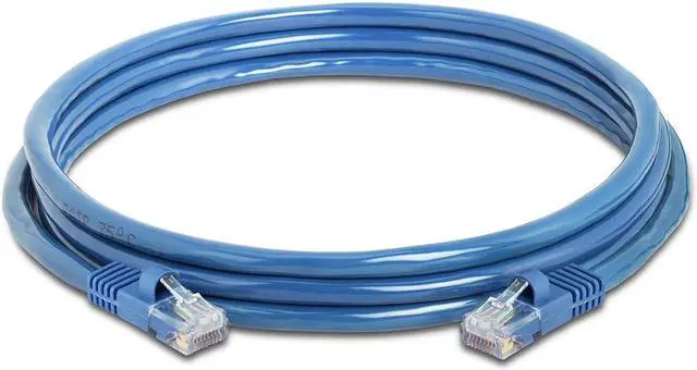 Alt view image 2 of 7 - Cmple - [5 PACK] 7 Feet Cat5e Cable, Ethernet Patch Cord, Blue Cat5 Wire for Fast Internet, RJ45 Connectors, LAN Network Internet Cord, Modem Router Cable