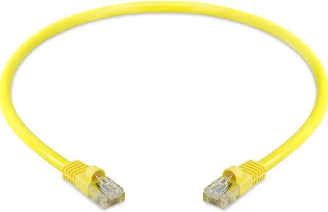 Alt view image 2 of 7 - Cmple - 50 Pack Cat 5e Ethernet Cable 1.5 ft 1Gbps Cat5e Patch Cord with RJ45 Connectors 350MHz Internet Cable for Computer, WiFi Router, Modem - Yellow
