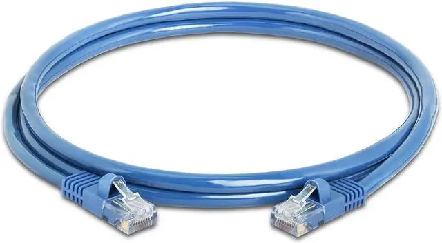Alt view image 2 of 7 - Cmple - [5 PACK] 5 Feet Cat5e Cable, Ethernet Patch Cord, Blue Cat5 Wire for Fast Internet, RJ45 Connectors, LAN Network Internet Cord, Modem Router Cable