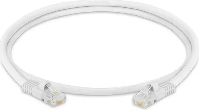 Alt view image 2 of 7 - Cmple - [20 PACK] 3 Feet Cat 5 Ethernet Patch Cable , 1 Gbps LAN Network Cord, White Cat5e Wire, RJ-45 Connectors, 350 MHz UTP Computer Internet Cable