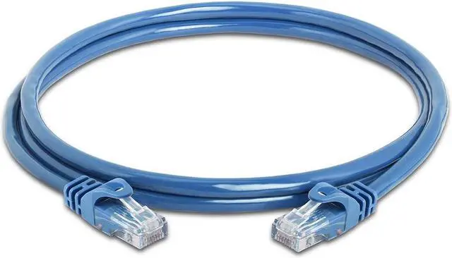 Alt view image 2 of 6 - Cmple - [10 PACK] 5 Feet Cat6 Ethernet Cable, 10Gbps - 550Mhz Patch Cable,  Internet Network Cord, UTP Computer LAN Cable with RJ45 Connectors, Cat 6 Wire - Blue