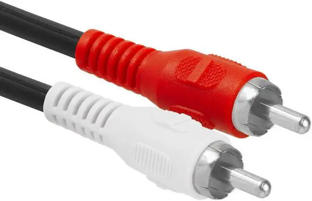 Alt view image 2 of 3 - Cmple - Y-Adapter (2 RCA Plugs to 1 RCA Jack)