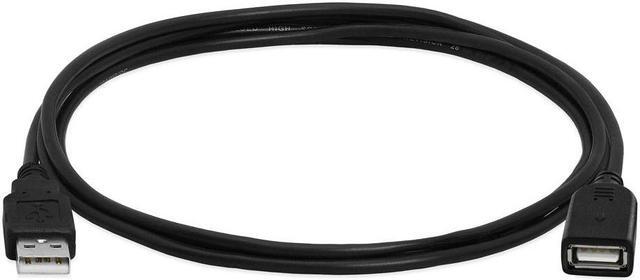 Alt view image 2 of 7 - Cmple - USB Extension Cable 3ft USB 2.0 Cable Male to Female Type A USB Extender for External Hard Drive, Web Cam, HDD, Printer - Black