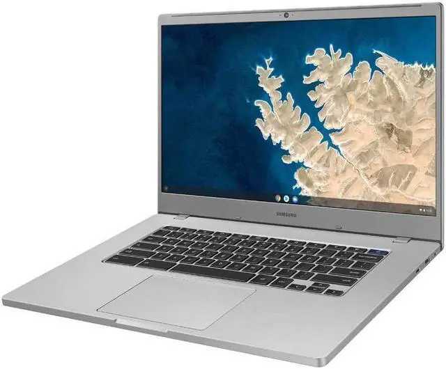 Alt view image 4 of 19 - Samsung Chromebook 4 + Chrome OS 15.6" Full HD Intel Celeron Processor N4000 4GB, 32GB eMMC Gigabit Wi-Fi, XE350XBA-K01US, Silver