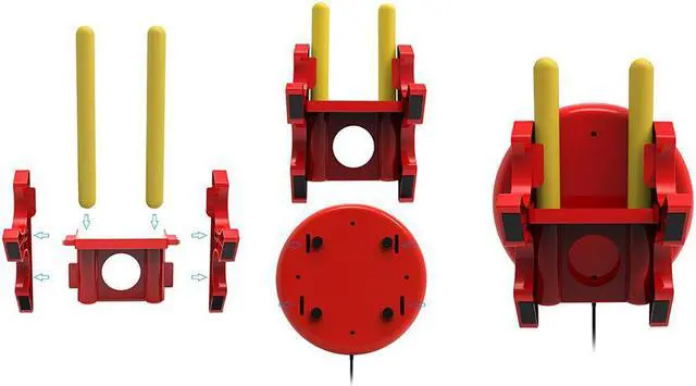 Alt view image 2 of 7 - OSTENT Taiko Drum Taiko No Tatsujin Controller for Nintendo Switch Console