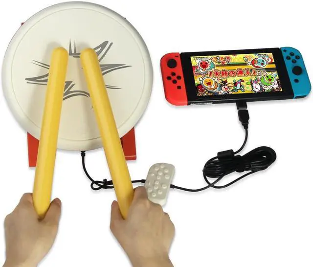 Alt view image 7 of 7 - OSTENT Taiko Drum Taiko No Tatsujin Controller for Nintendo Switch Console