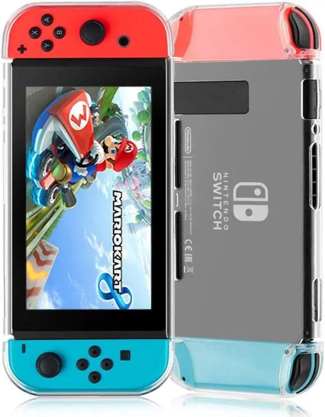 Alt view image 4 of 7 - Crystal Clear Protective Case Cover Storage Shell for Nintendo Switch Console