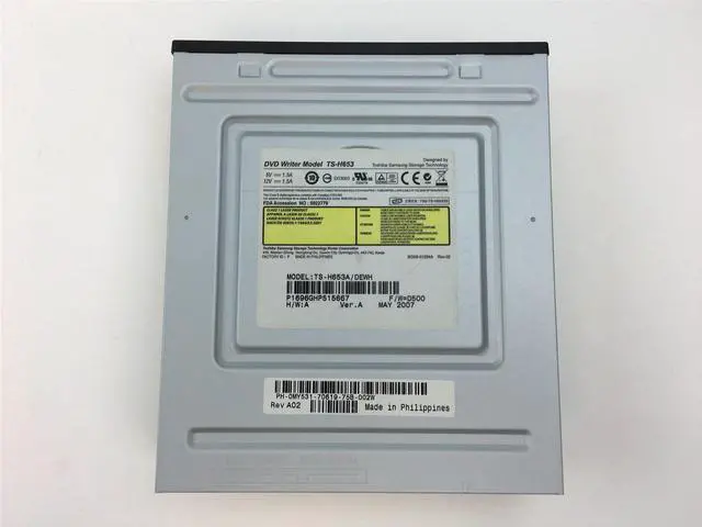 Alt view image 5 of 6 - HP Toshiba Samsung 20x DVD-RW SATA Burner Optical Drive TS-H653 MY531 0MY531