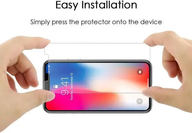 Alt view image 3 of 6 - 2X Tempered Glass Screen Protector Scratch Guard for Apple iPhone XR 6.1"