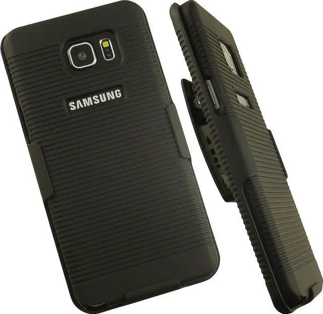 Main image of NEW BLACK HARD CASE COVER + BELT CLIP HOLSTER STAND FOR SAMSUNG GALAXY NOTE 5
