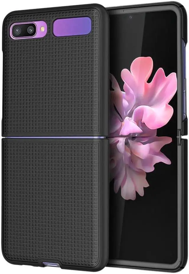 Alt view image 5 of 7 - Black Case Cover and Belt Clip Holster Combo for Samsung Galaxy Z Flip 5G Phone