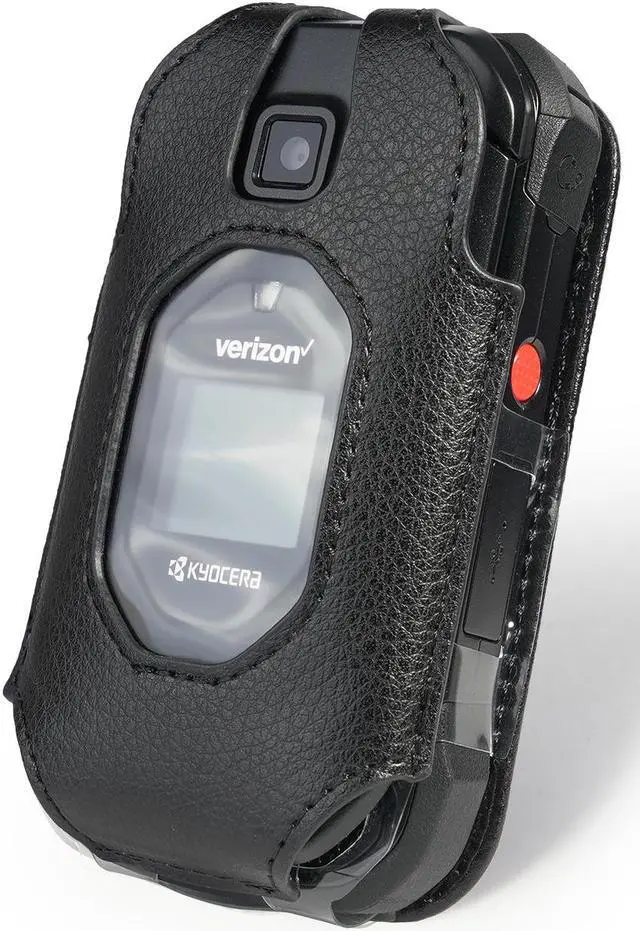 Main image of Black Leather Case Belt Clip for Kyocera DuraXV Extreme DuraXE Epic DuraXA EQUIP