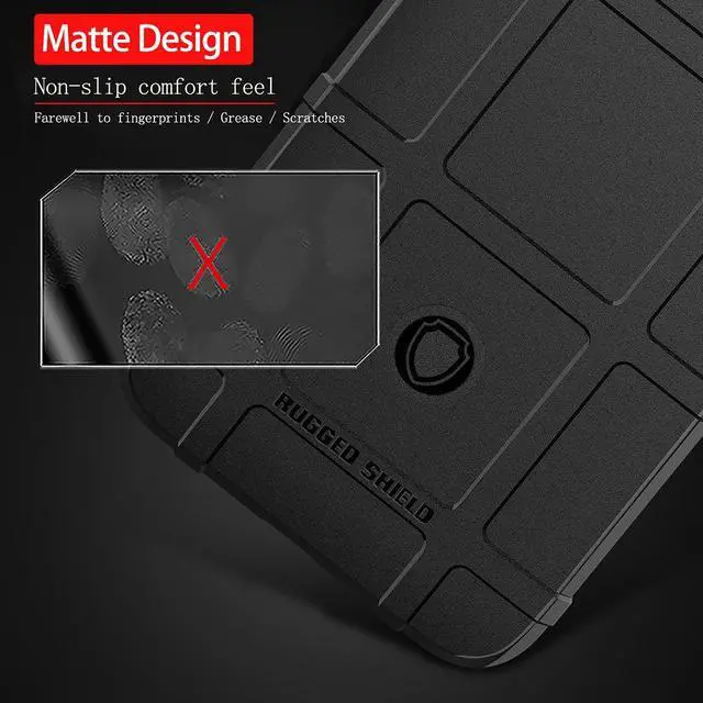 Alt view image 6 of 7 - Black Tactical Rugged Shield Case Flexible Matte Cover for Samsung Galaxy A71 5G