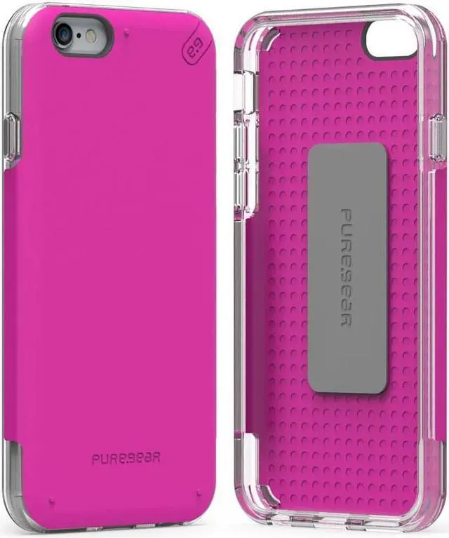 Alt view image 6 of 8 - PureGear DualTek Pro Matte Magenta Pink Case Cover for Apple iPhone SE 2020