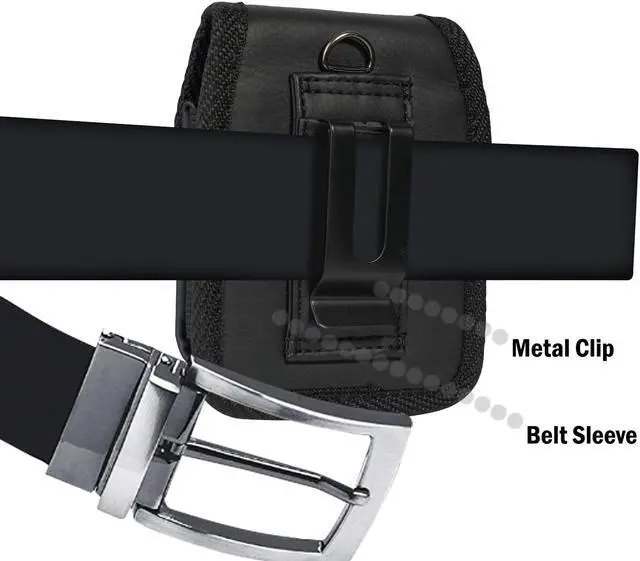 Alt view image 5 of 7 - Black Ribbed Case Cover and Belt Clip Holster for iPhone SE 2022 2020 (SE2 SE3)