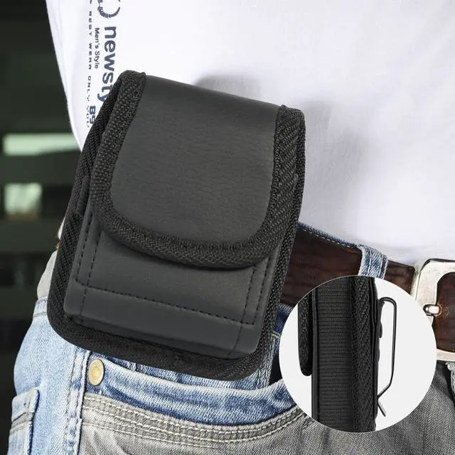 Alt view image 6 of 7 - Black Ribbed Case Cover and Belt Clip Holster for iPhone SE 2022 2020 (SE2 SE3)