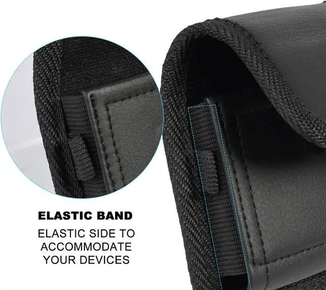 Alt view image 3 of 7 - Black Ribbed Case Cover and Belt Clip Holster for iPhone SE 2022 2020 (SE2 SE3)