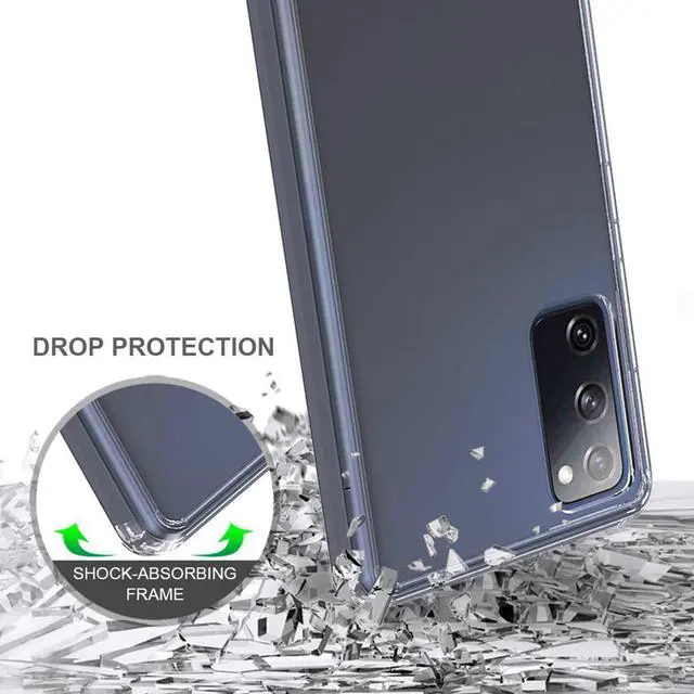 Alt view image 4 of 6 - AquaFlex Transparent Anti-Shock Clear Case Slim Cover for Galaxy S20 FE 5G 2020