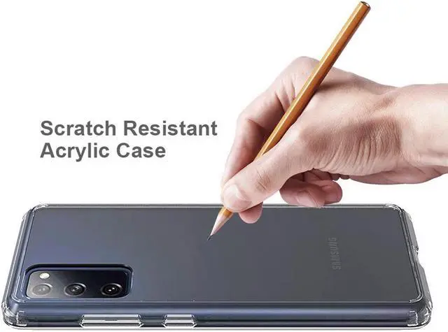 Alt view image 5 of 6 - AquaFlex Transparent Anti-Shock Clear Case Slim Cover for Galaxy S20 FE 5G 2020
