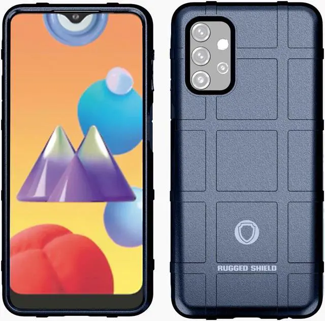 Alt view image 6 of 7 - Navy Blue Tactical Rugged Shield Case Flexible Cover for Samsung Galaxy A32 5G