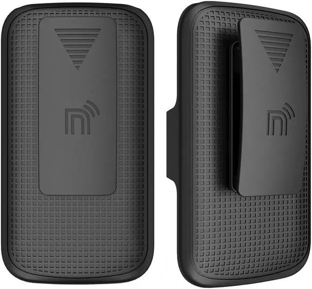 Alt view image 3 of 7 - Red Hard Case Cover and Belt Clip Holster for LG Classic Flip Phone (L125DL)