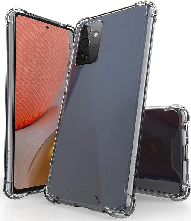 Main image of AquaFlex Transparent Anti-Shock Clear Case Slim Cover for Samsung Galaxy A72 5G