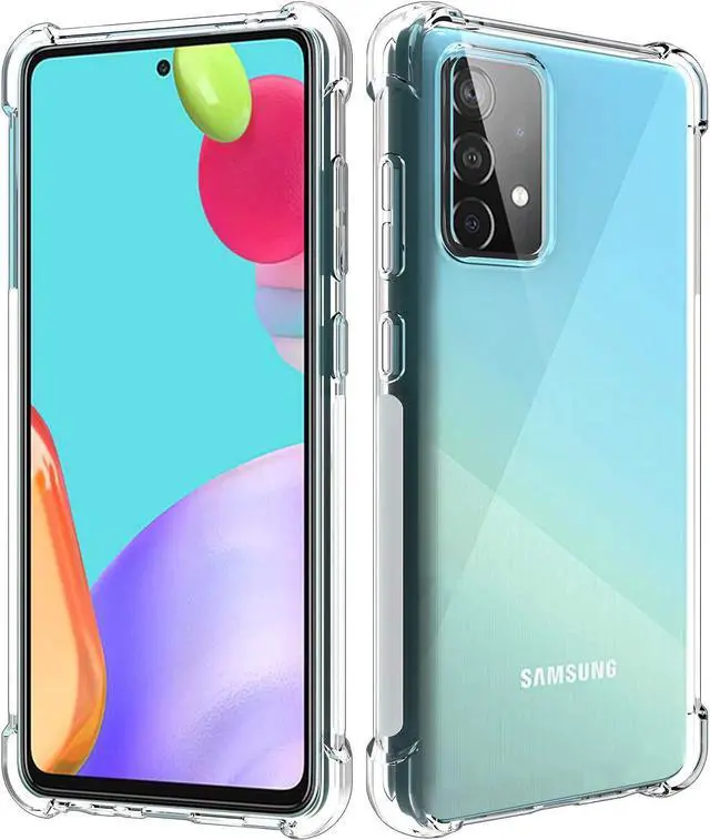 Main image of Clear Transparent Anti-Shock Case Slim Cover for Samsung Galaxy A52 5G Phone