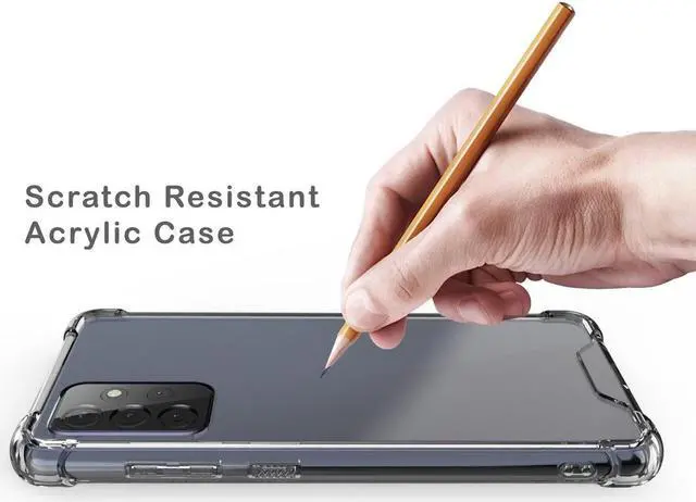 Alt view image 5 of 5 - AquaFlex Transparent Anti-Shock Clear Case Slim Cover for Samsung Galaxy A72 5G