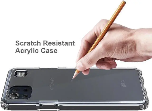 Alt view image 5 of 5 - AquaFlex Transparent Anti-Shock Clear Case Slim Cover for LG K92 5G Phone