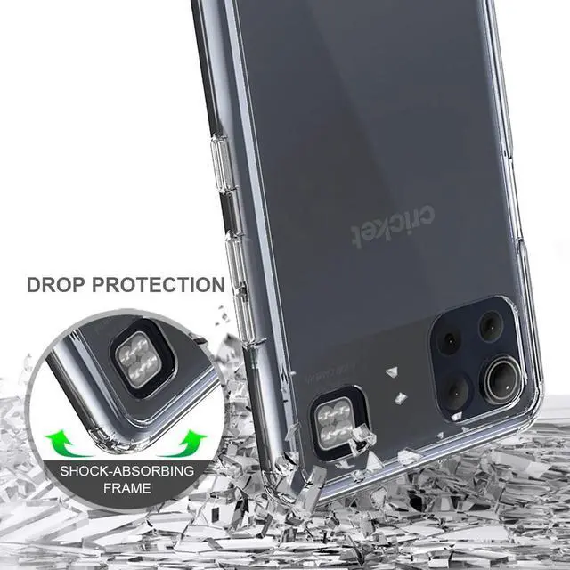 Alt view image 4 of 5 - AquaFlex Transparent Anti-Shock Clear Case Slim Cover for LG K92 5G Phone