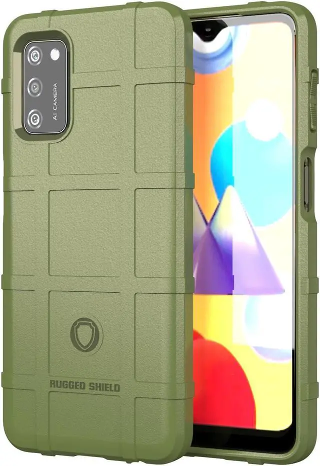 Main image of Olive OD Green Tactical Rugged Shield Case Matte Cover for Samsung Galaxy A02s