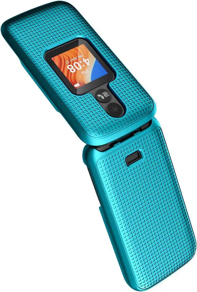 Alt view image 5 of 7 - Teal Mint Case Cover and Belt Clip Holster for Alcatel TCL Flip 2 Phone T408DL