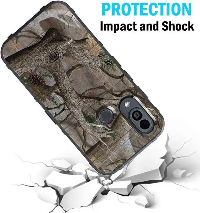 Alt view image 4 of 6 - Outdoor Camo Tree Real Woods Rugged Shield Case Cover for CAT S62 PRO Phone