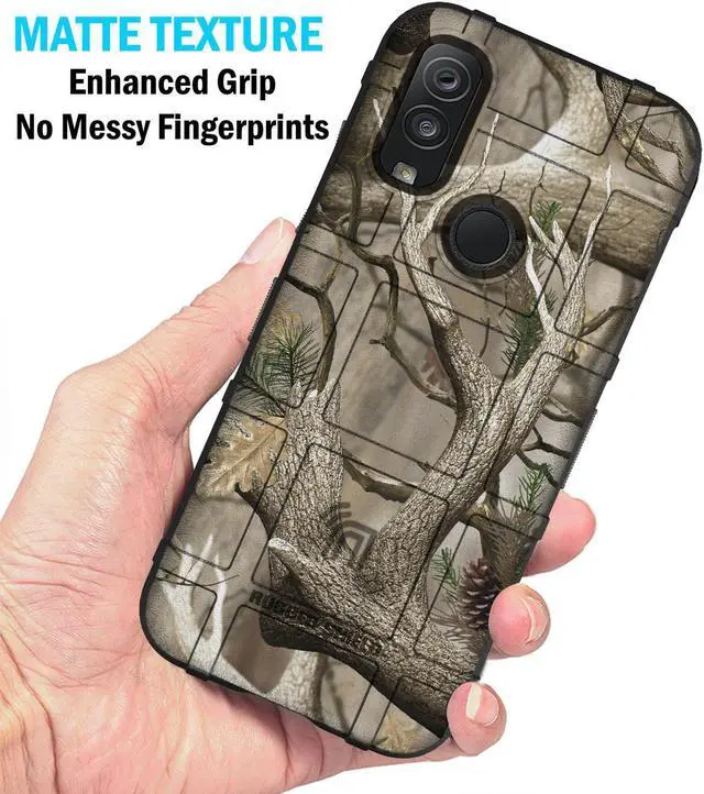 Alt view image 3 of 7 - Outdoor Camo Tree Real Woods Rugged Shield Case Cover for Kyocera DuraSport 5G