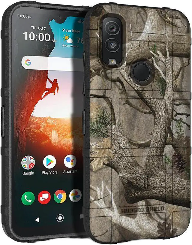 Main image of Outdoor Camo Tree Real Woods Rugged Shield Case Cover for Kyocera DuraSport 5G