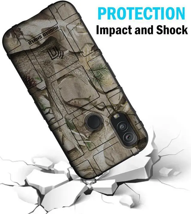 Alt view image 4 of 7 - Outdoor Camo Tree Real Woods Rugged Shield Case Cover for Kyocera DuraSport 5G