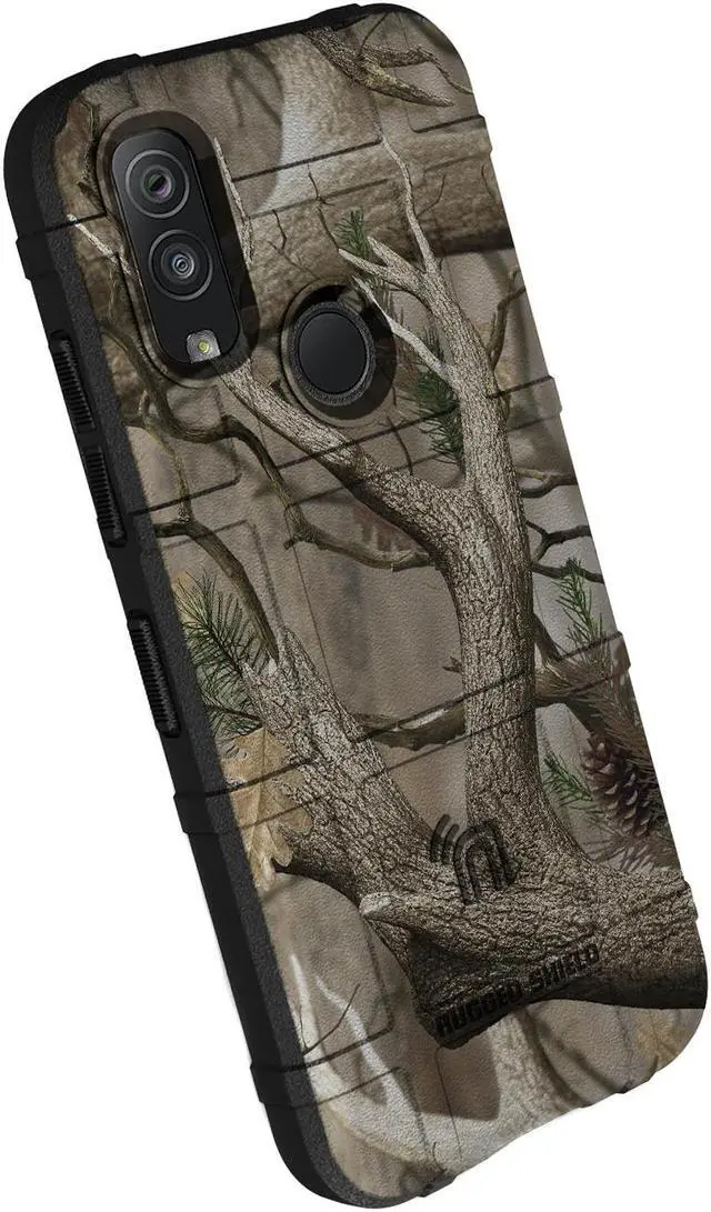 Alt view image 7 of 7 - Outdoor Camo Tree Real Woods Rugged Shield Case Cover for Kyocera DuraSport 5G