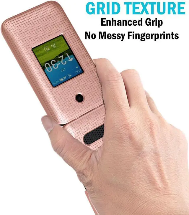 Alt view image 4 of 7 - Rose Gold Pink Hard Case Slim Phone Cover for AT&T Cingular Flex 2 (Debut Flex)
