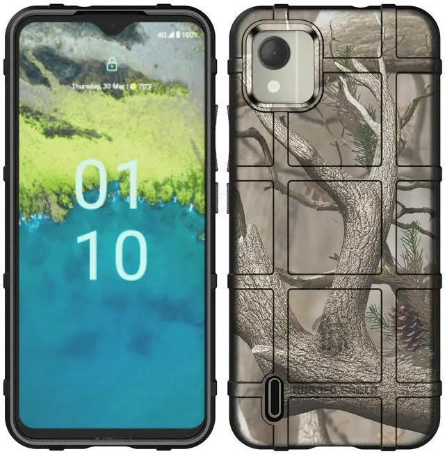 Alt view image 2 of 7 - Special Ops Tactical Rugged Shield Case for Nokia C110 Phone - Outdoor Camo