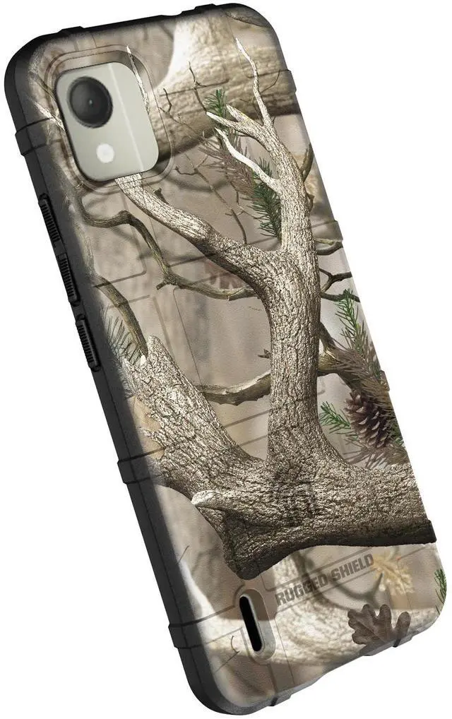 Alt view image 5 of 7 - Special Ops Tactical Rugged Shield Case for Nokia C110 Phone - Outdoor Camo