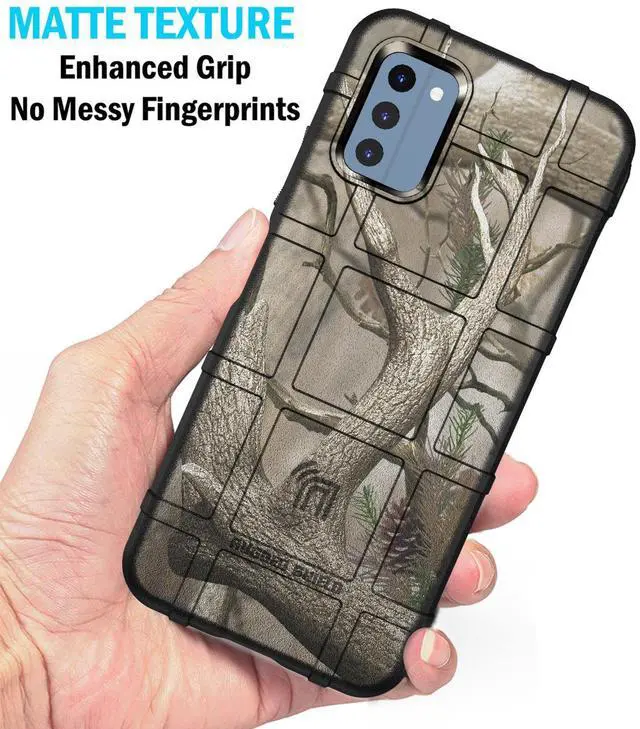 Alt view image 4 of 7 - Special Ops Rugged Case and Belt Clip Holster for Nokia C300 Phone - Camo Tree