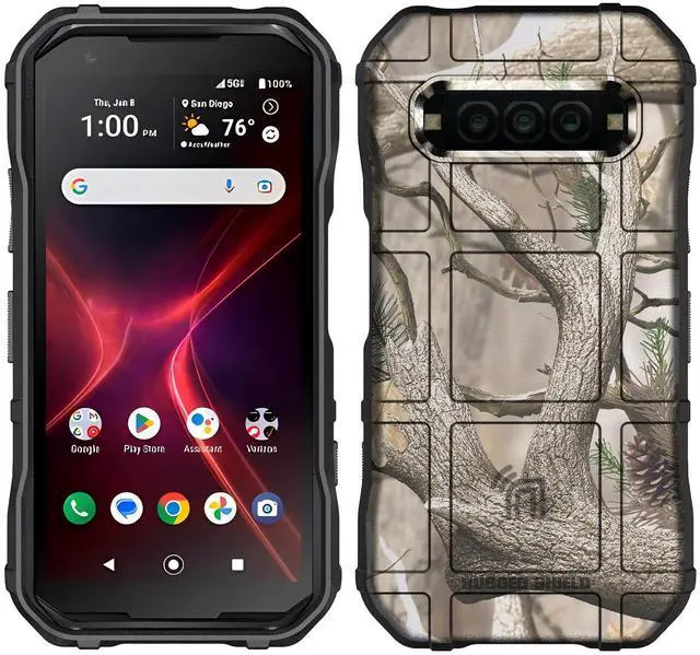 Alt view image 3 of 7 - Special Ops Rugged Case and Belt Clip for Kyocera DuraForce Pro 3 - Camo Tree