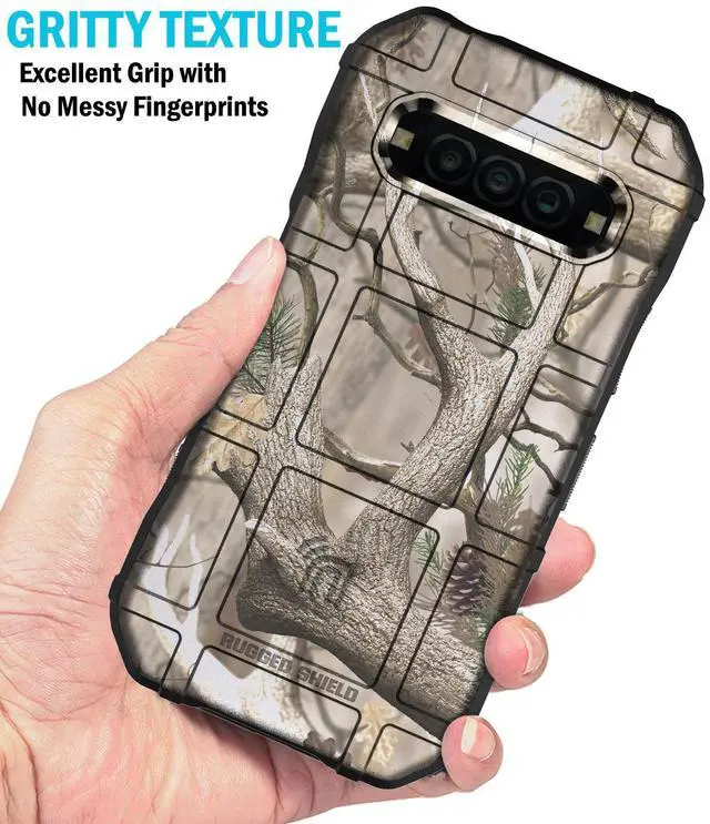 Alt view image 4 of 7 - Special Ops Rugged Case and Belt Clip for Kyocera DuraForce Pro 3 - Camo Tree