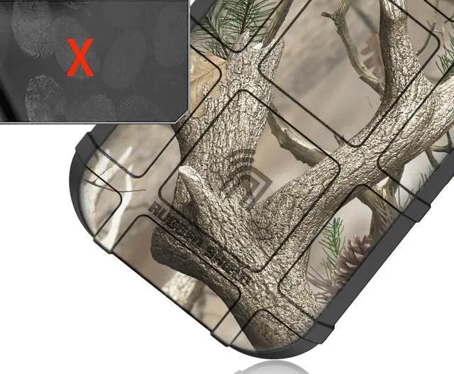 Alt view image 5 of 7 - Camo Tree Real Woods Rugged Shield Case Flex Cover for Kyocera Duraforce Pro 2