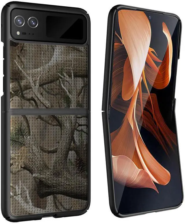 Alt view image 5 of 7 - Outdoor Camouflage Hard Case Camo Cover for Motorola RAZR 2023 (aka RAZR 40)