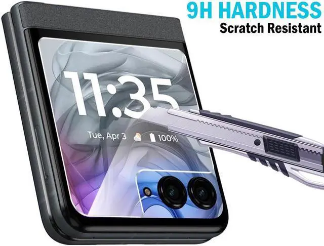 Alt view image 3 of 7 - 2X Tempered Glass Screen Protector 9H Crack Saver for Motorola RAZR 2024/2025