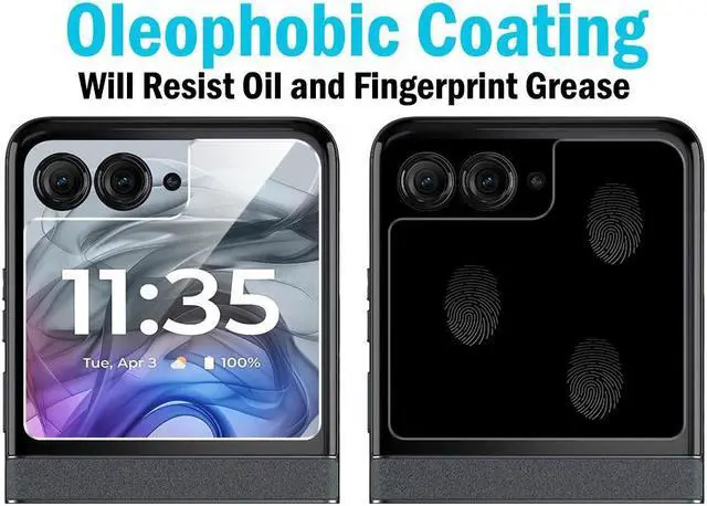 Alt view image 5 of 7 - 2X Tempered Glass Screen Protector 9H Crack Saver for Motorola RAZR 2024/2025