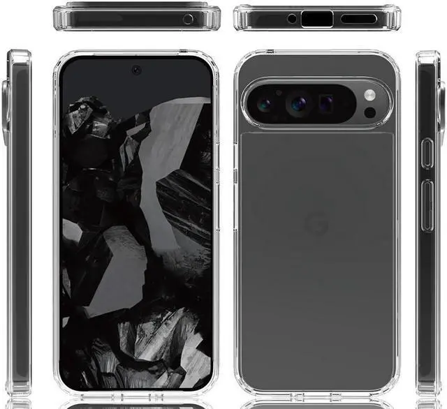 Alt view image 7 of 7 - AquaFlex Anti-Shock Clear Case Slim Cover for Google Pixel 9 Pro XL