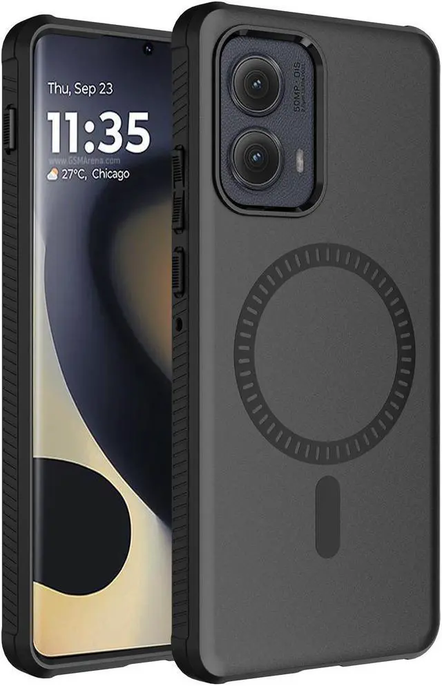 Main image of Case for Motorola Edge 2024 Phone - Matte Black (Compatible with MagSafe)